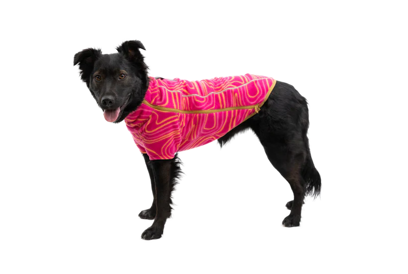 Ruffwear Climate Changer™ Dog Fleece technical, breathable fleece - Strata Pink - Dog.Dog.Cat.