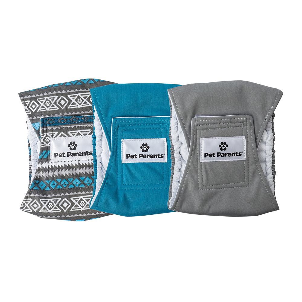 Pet Parents® - Belly Bands (3-Pack) + Extendrs®, Washable Dog Belly Bands - Dog.Dog.Cat.