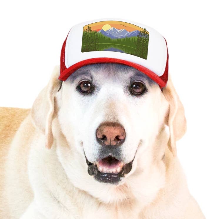 Mountain Lake Standard Lake Tahoe | Trucker Hat for Dogs - Dog.Dog.Cat.