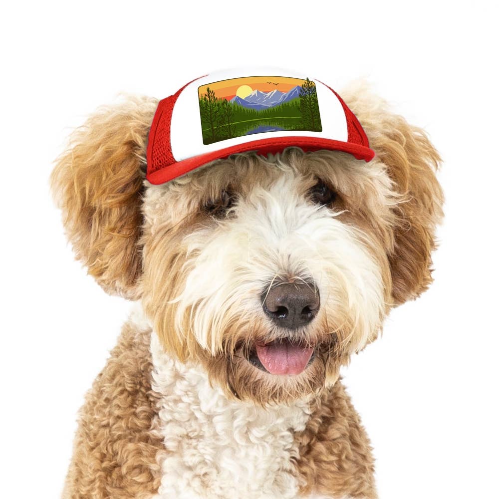 Mountain Lake Standard Lake Tahoe | Trucker Hat for Dogs - Dog.Dog.Cat.