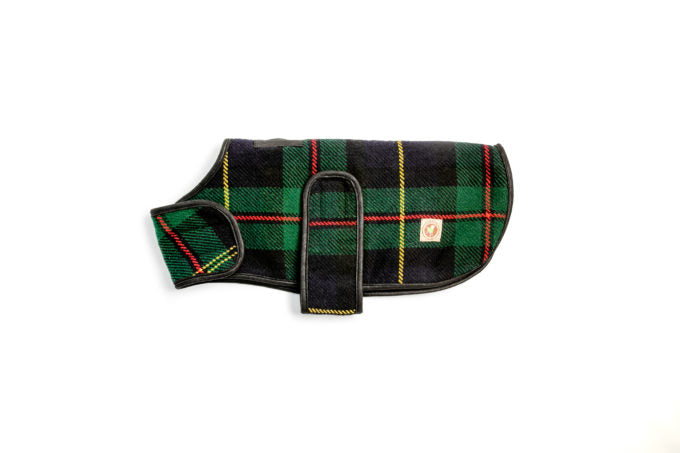 Chilly Dog Dog Blanket Coat Navy Tartan - Dog.Dog.Cat.